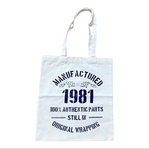 Organic  NWT 1981 Manufactured Tote Bag